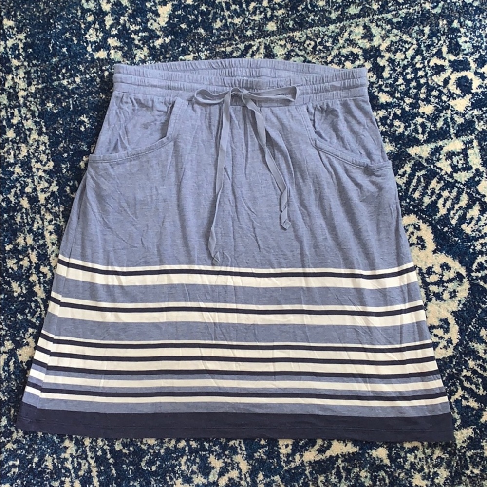 Blue Cotton Skirt